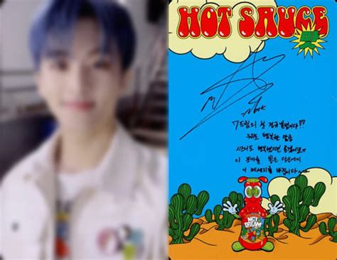 Nct Dream Mark Back Side Print With Signature Cd Hot Sauce