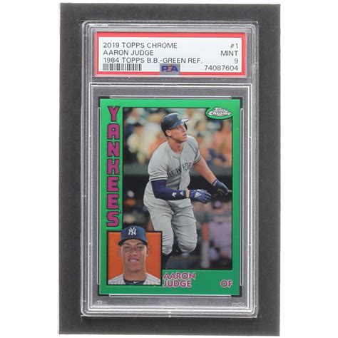 Aaron Judge 2019 Topps Chrome 84 Topps Green Refractors 84TC1 94 99