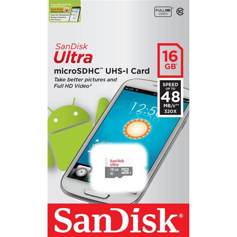 Sandisk Microsdhc 16gb Ultra Android Clase 10