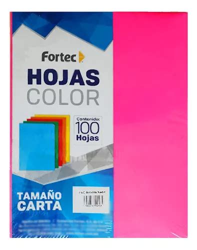 Papel Bond Carta G Fortec Arcoiris Neon Paq Piezas