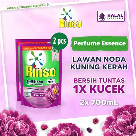 Jual Rinso Molto Detergent Cair Deterjen Anti Noda Perfume Essence 700