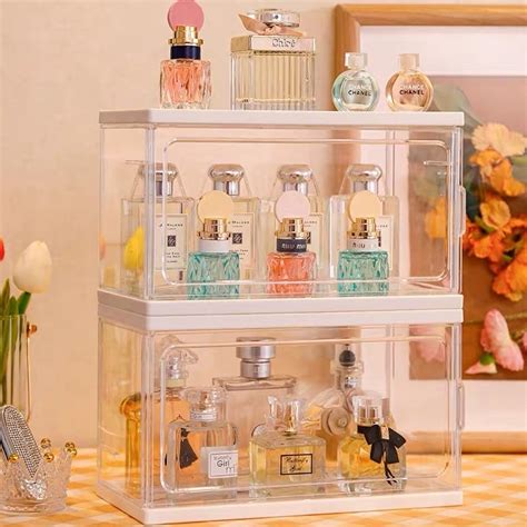 Jual Baru Yfn Greenland Rak Parfum Acrylic Storage Organizer Rak