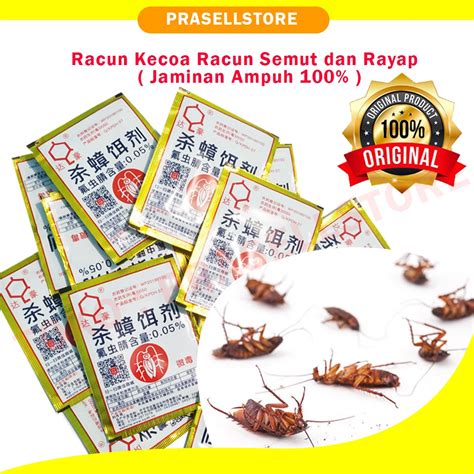 Jual Racun Kecoa Mie Zhang Qing Bubuk Racun Anti Kecoa Dijamin