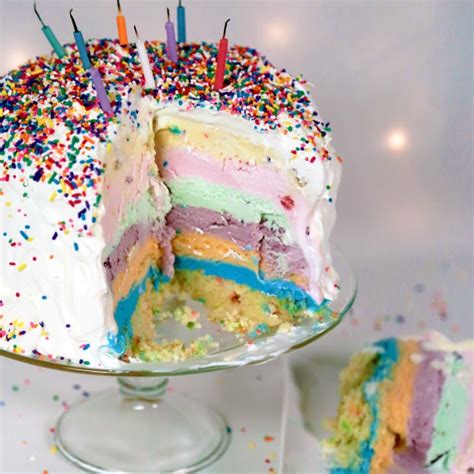 Birthday Ice Cream Cake Recipe Video Popsugar Food