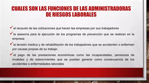 Sistema General De Riesgos Laboral Ppt