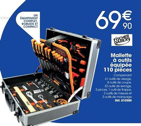 Offre Mallete Outils Quip E Pi Ces Fischer Darex Chez Brico Pro