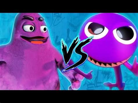 Grimace Shake Vs Roxo Do Rainbow Friends Batalha De Games Sem O