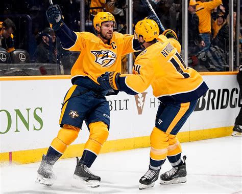 Predators Roman Josi Hit In Ear With Puck Canucks Win Game 4 In Ot