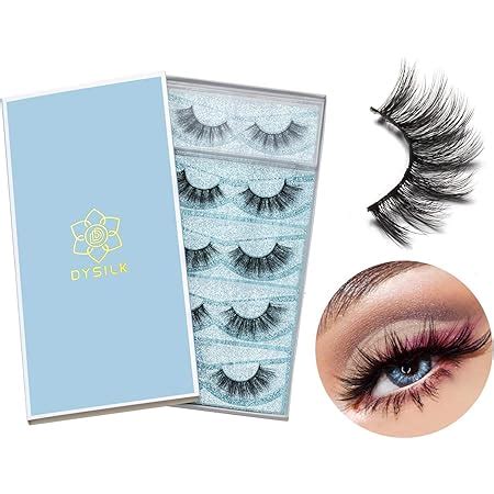 Amazon Dysilk Pairs D Mink Eyelashes Faux Fluffy Wispy Long