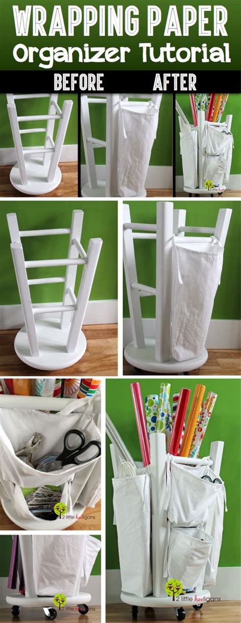 Reinvent Your Wrapping Paper Storage Area With This Crafty Tutorial