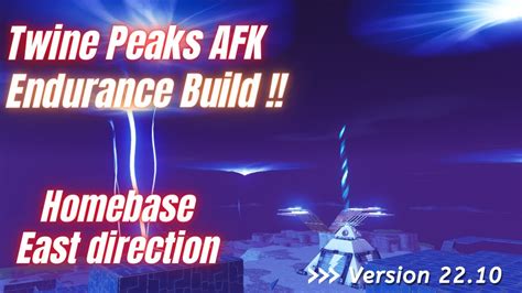 Fortnite Stw Twine Peaks Endurance Build Afk Homebase East Fortnite Save The World Youtube