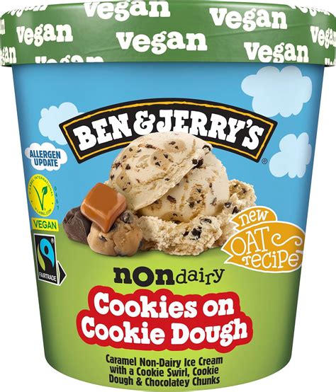 Ben Jerry S Helado Tarrina Vegano Cookie Dough Sin L Cteos Helado