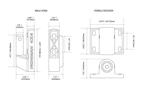 Awning Quick Release Mounting Brackets