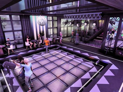 The Sims Resource - Nightclub with Rooftop (NO CC)