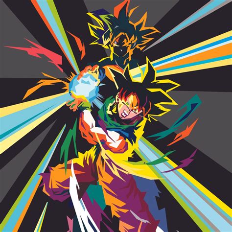 Goku Kame Hame Ha, Anime Wallpaper for Wall - Magic Decor