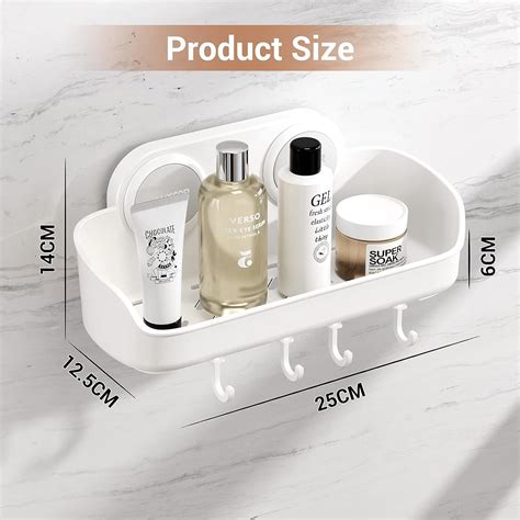 Buy Luxear Shower Caddy Suction Cup No Drilling Removable Waterproof