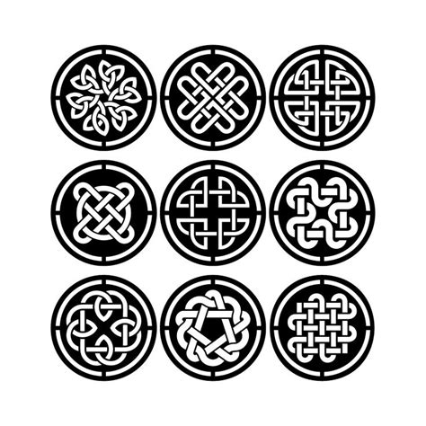 Celtic Circle Ornaments Round Celtic Symbols For Home Decor Antique