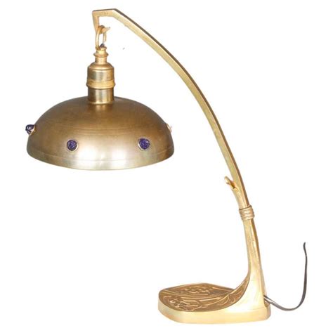 Antique Art Nouveau Peacock Lamp At 1stdibs