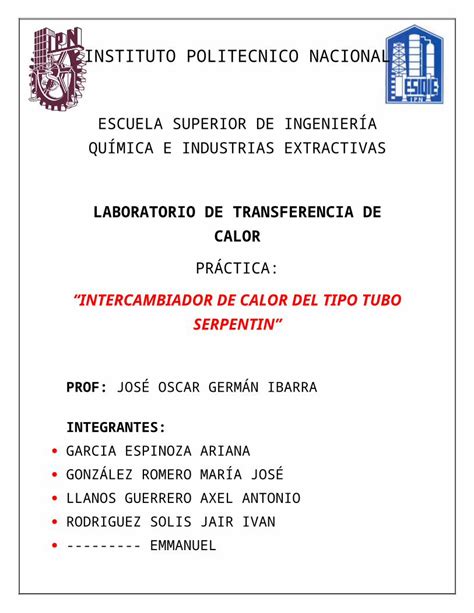 Docx Intercambiador De Calor Del Tipo Tubo Serpentin Dokumen Tips