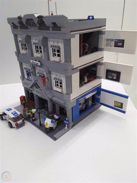 Lego Police Headquarters station custom modular by Erockzart detective ...