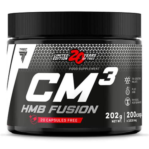 Trec CM3 HMB Fusion 200 Capsules Tri Creatine Malate With HMB