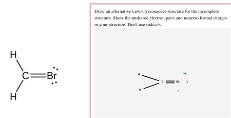 Solved Draw An Alternative Lewis Resonance Structure For Chegg