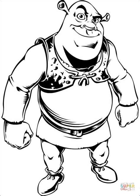 Dibujo De El Ogro Shrek Para Colorear Dibujos Para Colorear Imprimir