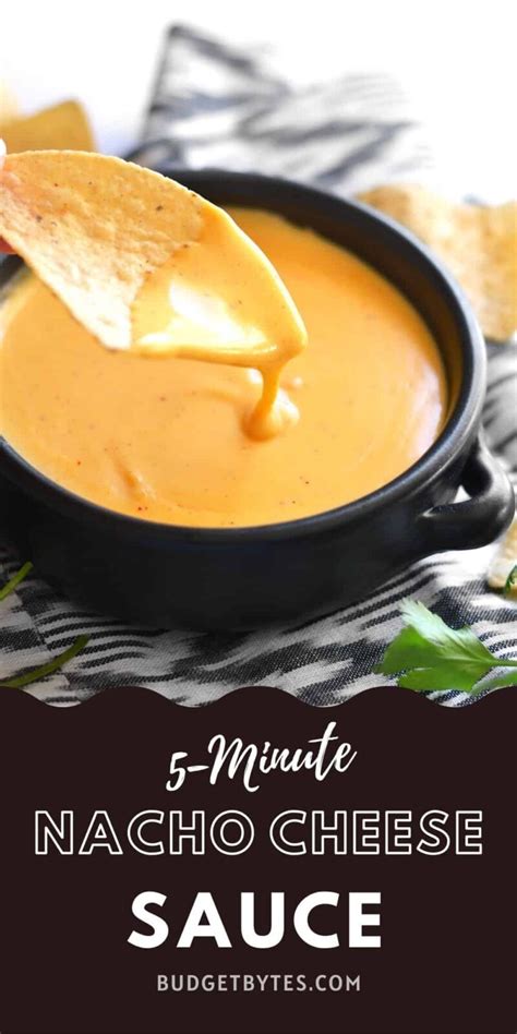 5 Minute Nacho Cheese Sauce Recipe {video } Budget Bytes