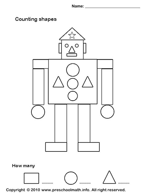 Shapes Kindergarten Math Worksheet