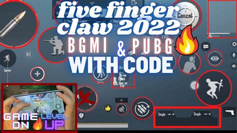 5 Finger Claw Bgmi Control Code Best 5 Finger Claw Bgmi 2022 Pubg