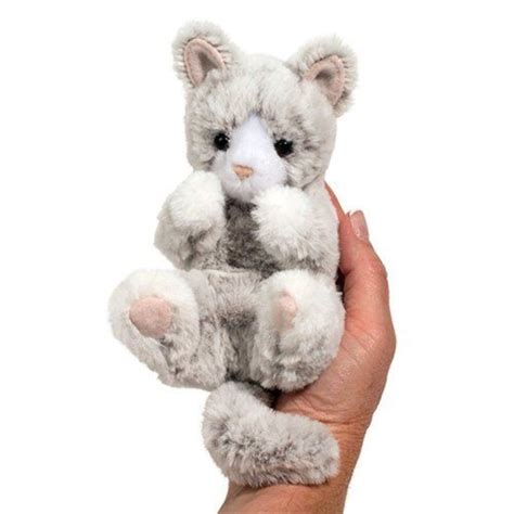 Douglas Cuddle Toys Gray Kitten Lil Baby Handful Plush Stuffed Animal