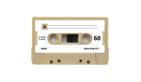 Audio De Cinta De Cassette Aislado En Fondo Blanco Música Vintage Y