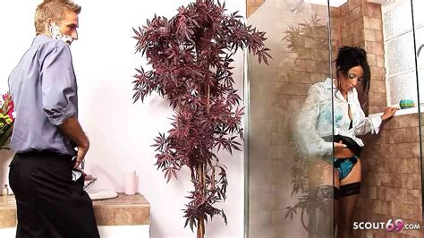 Wet CFNM Clothed Sex In Shower For Sexy MILF Romana