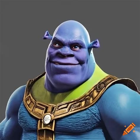 Thanos Dressed As Shrek On Craiyon