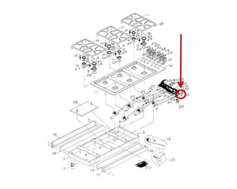 Dacor De81 06144a Cooktop Sgm466 Manifold — Dacor Parts