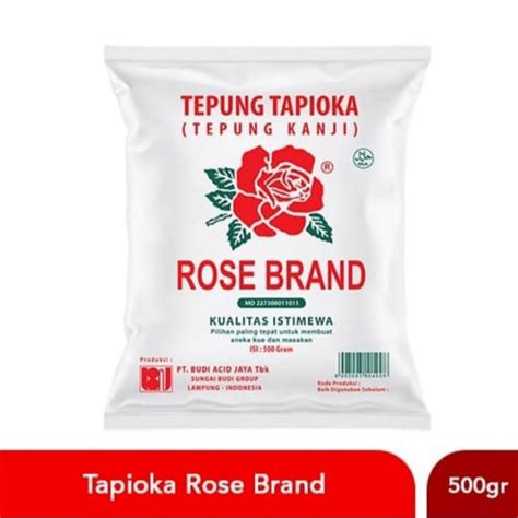 Jual Tepung Tapioka Kanji Rose Brand 500 Gr Gram Tapioca Shopee Indonesia