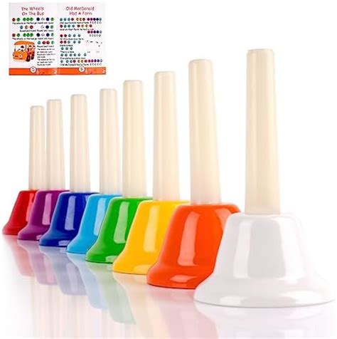 Amazon Handbells Hand Bells Set Note Musical Bells With