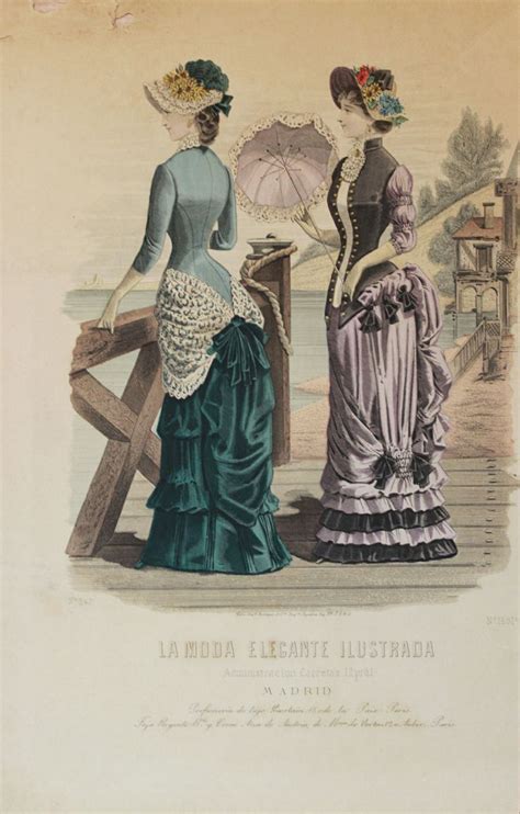 La Moda Elegante Ilustrada No1691 Victorian Fashion Women Historical