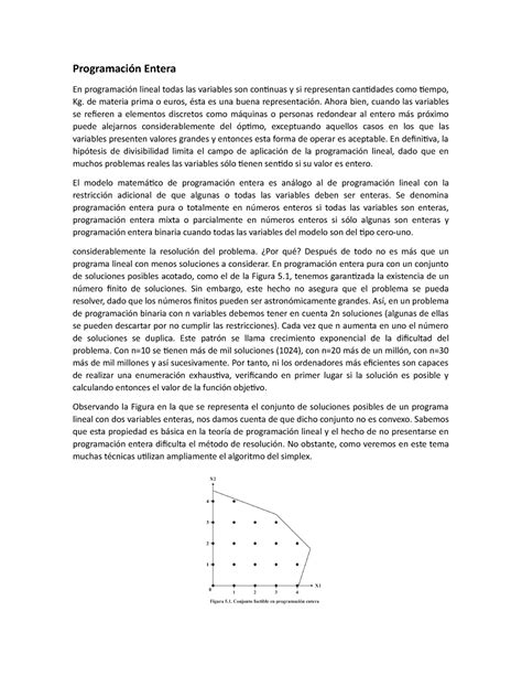 Programaci N Entera Descripci N E Investigaci N Basada En Libro