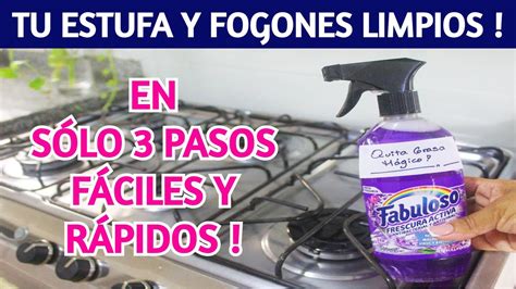 3 pasos fáciles para limpiar TU ESTUFA Y FOGONES Cómo limpiar tu