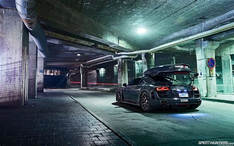 Hd Wallpaper Audi R Carbon Fiber Night Hd Cars Wallpaper Flare