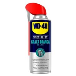 GRAXA SPRAY BRANCA DE LITIO 400ML WD 40 GRAXA SPRAY BRANCA DE LITIO