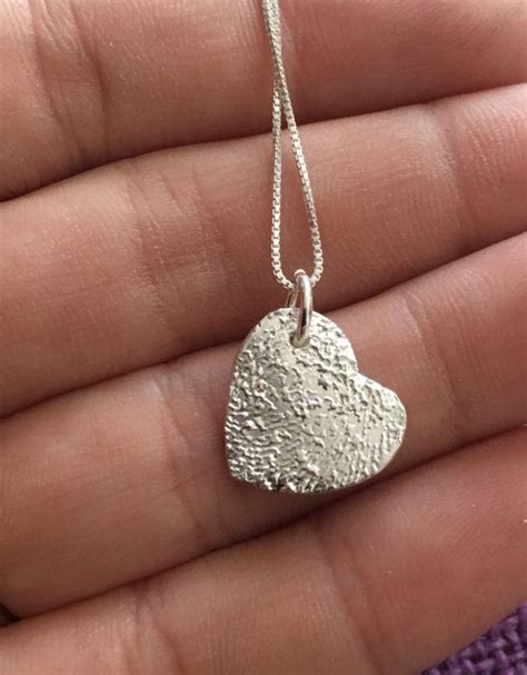 Memorial Fingerprint Necklace Fingerprint By Designsbyteraw