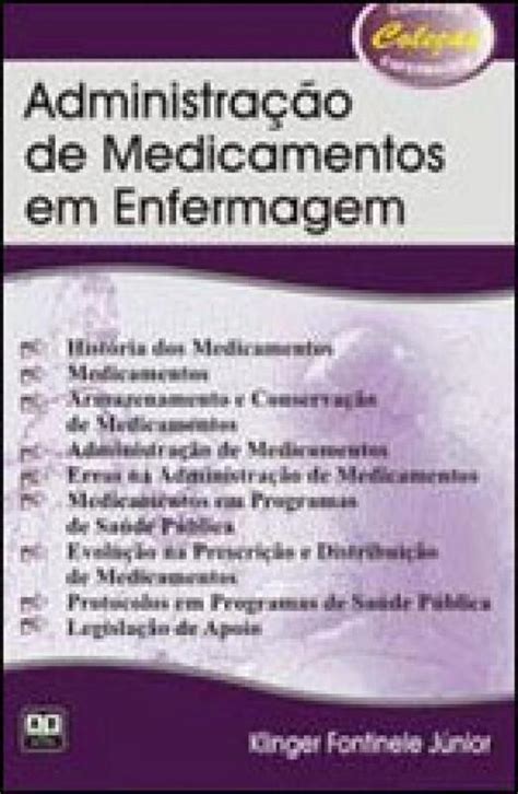 Administraçao De Medicamentos Em Enfermagem Livros De Enfermagem