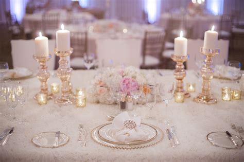 Gold Pink And White Reception Elizabeth Anne Designs The Wedding Blog