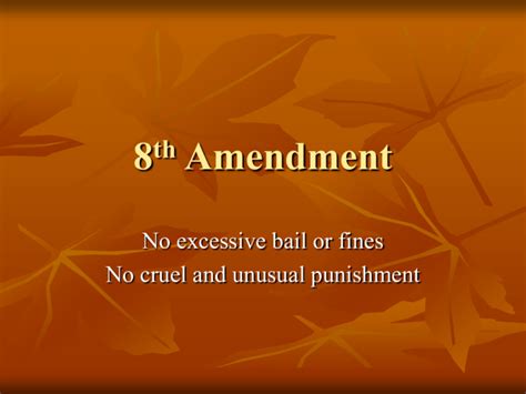 8th Amendment