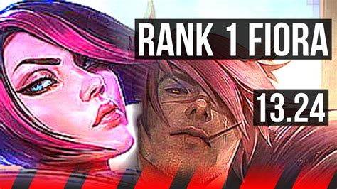 FIORA Vs SETT TOP Rank 1 Fiora Rank 3 6 Solo Kills Godlike TR