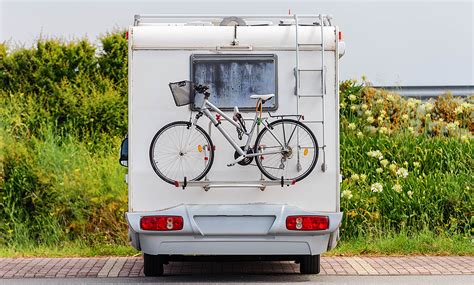 Missbrauch Neulich Ersetzen Fahrrad Am Wohnwagen Sichern Abdeckung