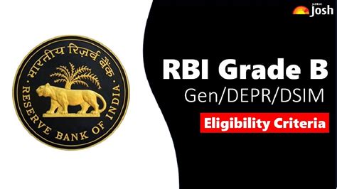 RBI Grade B Eligibility Criteria 2023 Check All Details Here