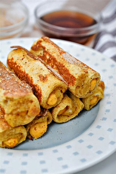 French Toast Roll Ups With Pumpkin Filling